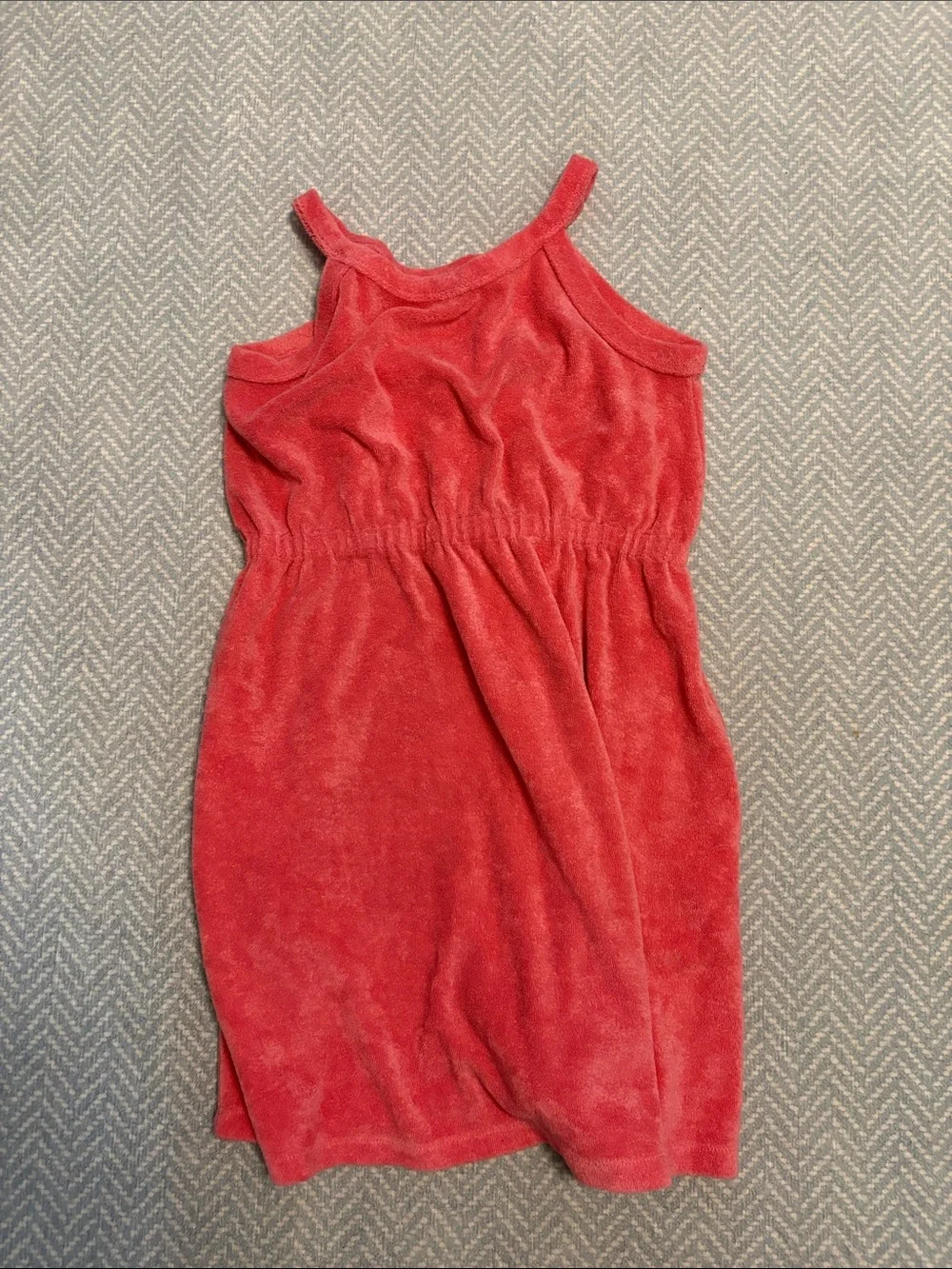 Hanna Andersson Pink Coral Terry Cover Up Dress